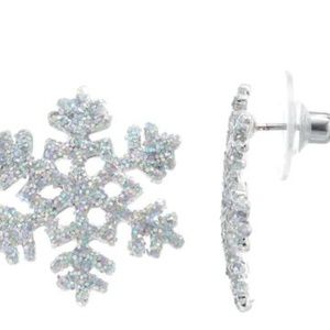 *5 for $20* Glitter Snowflake Earrings